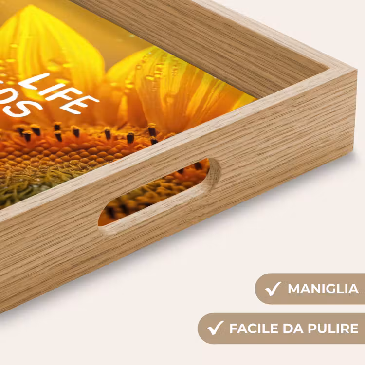 Vassoio - Girasole - Primo piano - Giallo - Citazione — 8