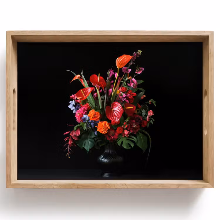 Vassoio - Fiori - Bouquet - Ornamentali — 1