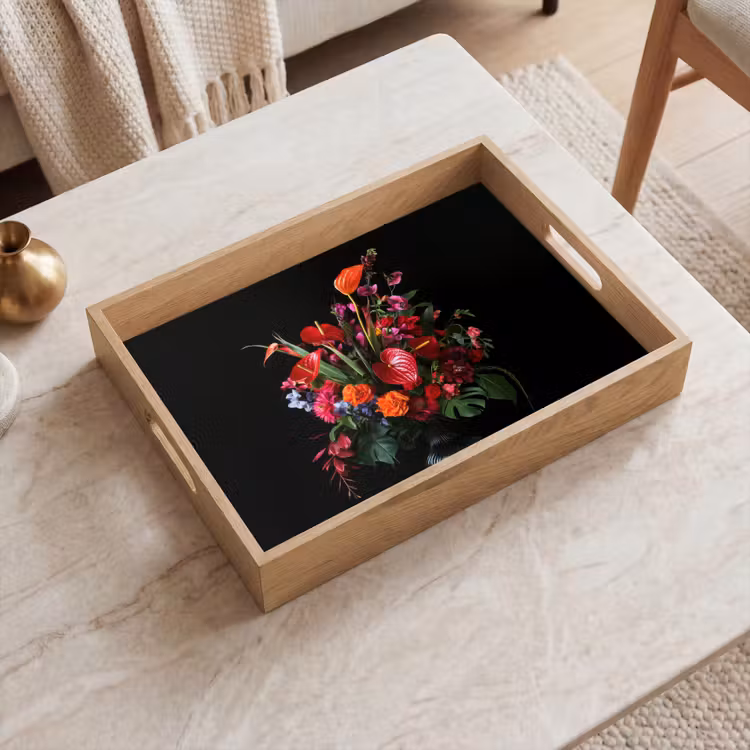 Vassoio - Fiori - Bouquet - Ornamentali — 2