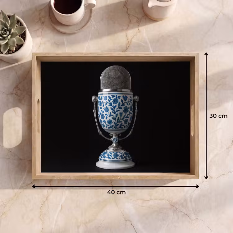 Vassoio - Microfono - Blu Delft - Musica — 7
