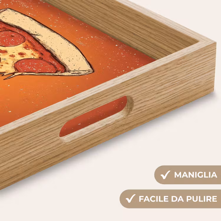 Vassoio - Pizza - Formaggio - Rossa - Salame piccante — 8