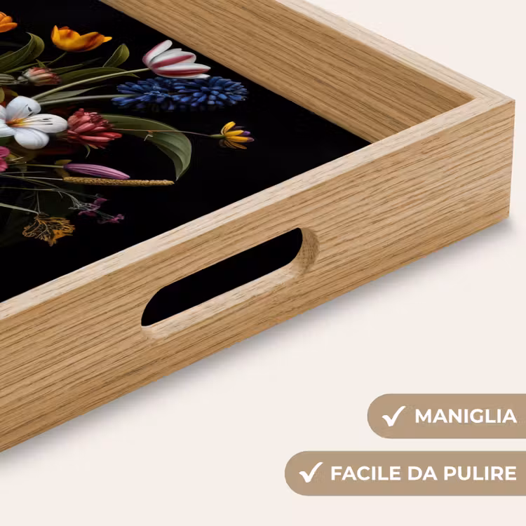 Vassoio - Primavera - Fiori - Classico - Vaso — 8