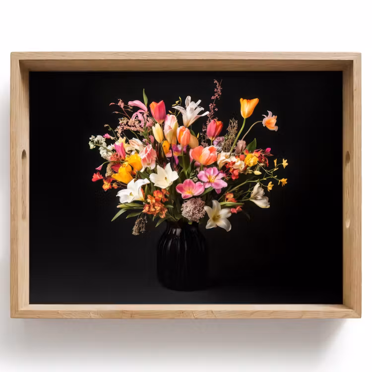 Vassoio - Vaso - Fiori - Tulipani — 1