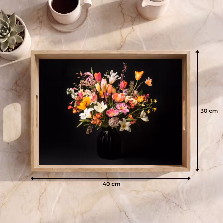 Vassoio - Vaso - Fiori - Tulipani — 7
