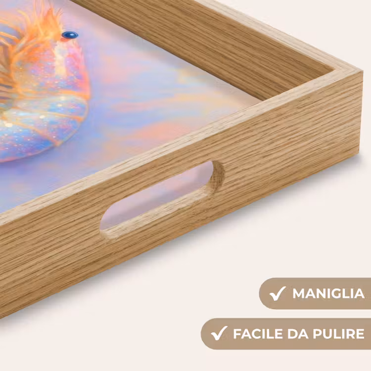 Vassoio - Gamberetti - Struttura sottile - Blu - Rosa — 8