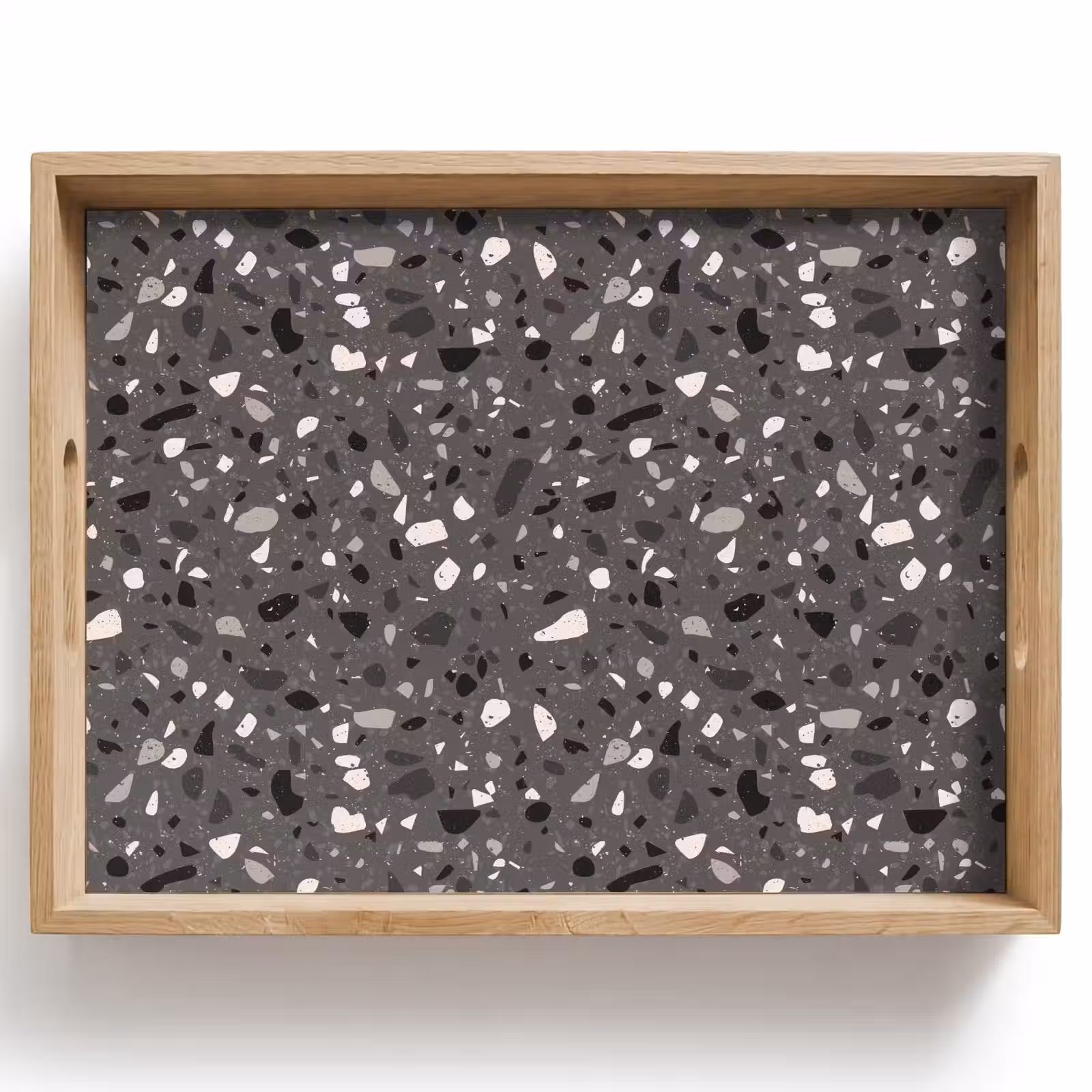Vassoio - Terrazzo - Motivo - Grigio — 1
