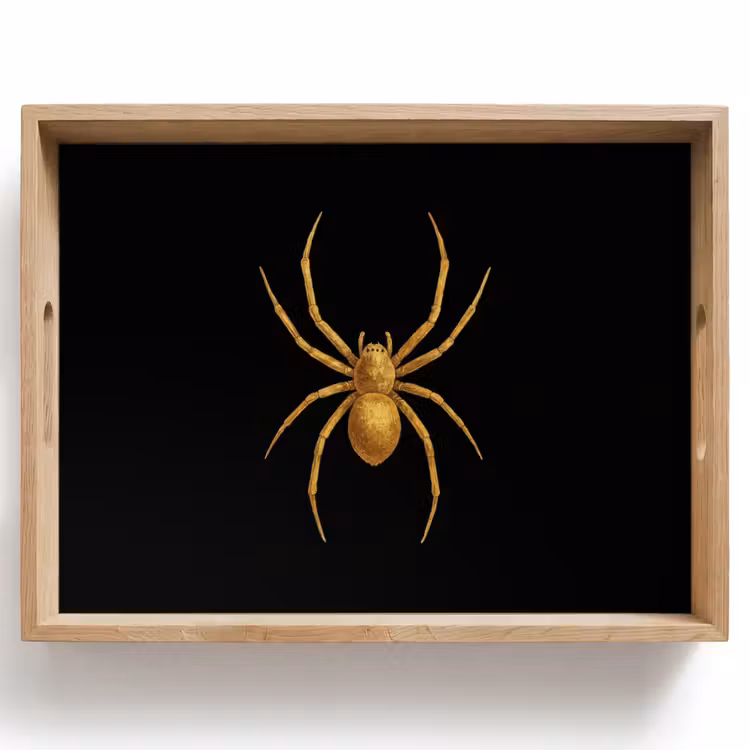 Vassoio - Ragno - Oro - Minimalista - Gambe — 1
