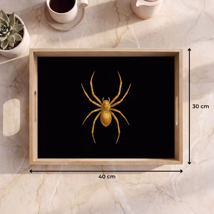 Vassoio - Ragno - Oro - Minimalista - Gambe — 7