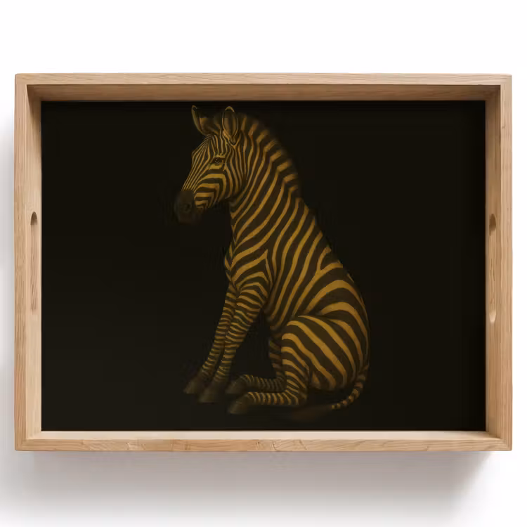 Vassoio - Zebra - Strisce - Oro — 1