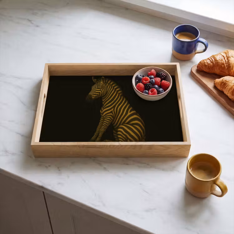 Vassoio - Zebra - Strisce - Oro — 3