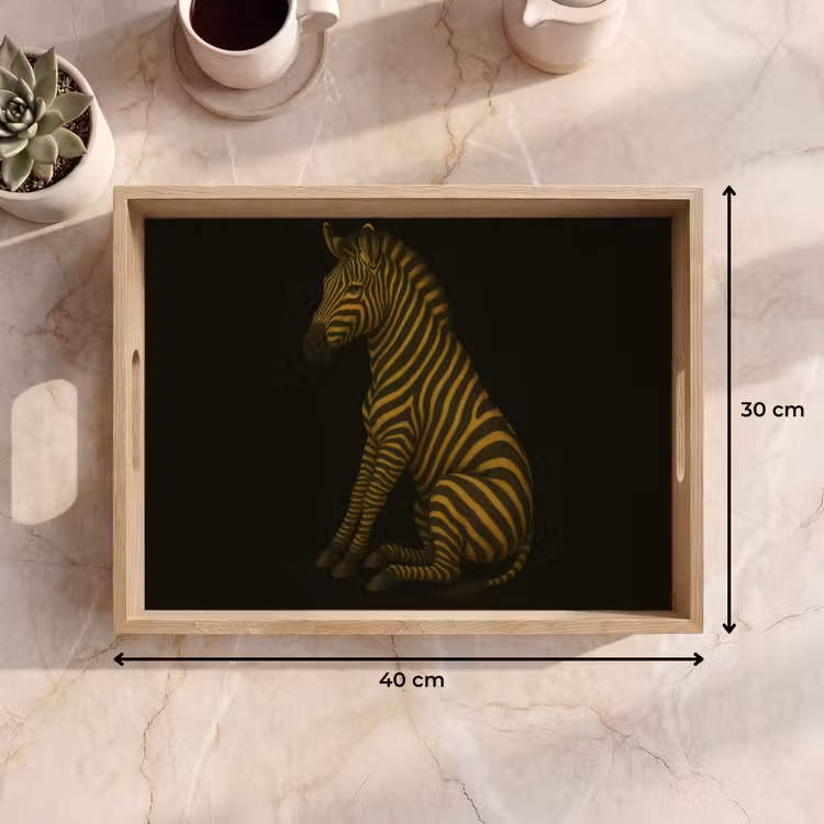 Vassoio - Zebra - Strisce - Oro — 7