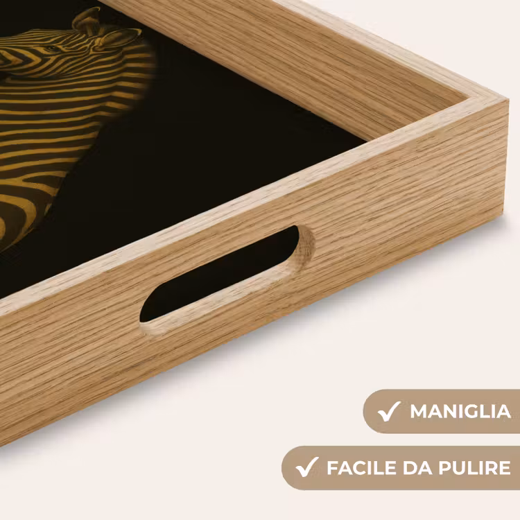 Vassoio - Zebra - Strisce - Oro — 8