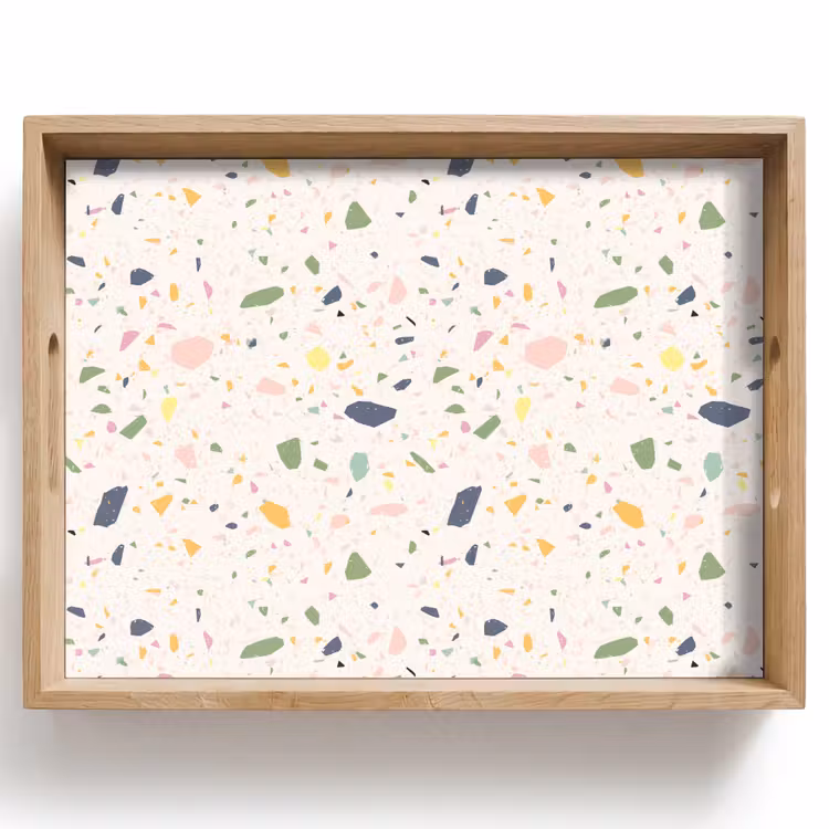 Vassoio - Terrazzo - Motivo - Colorato - Festival — 1