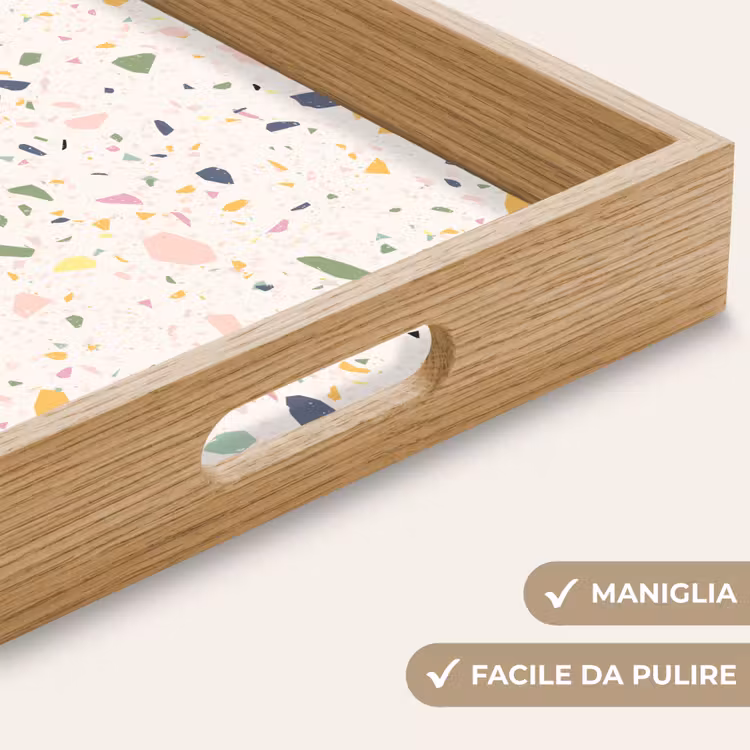 Vassoio - Terrazzo - Motivo - Colorato - Festival — 8