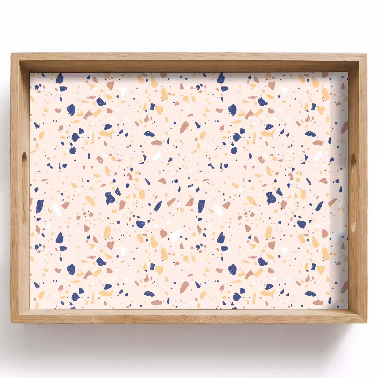 Vassoio - Terrazzo - Motivo - Colorato - Indaco — 1