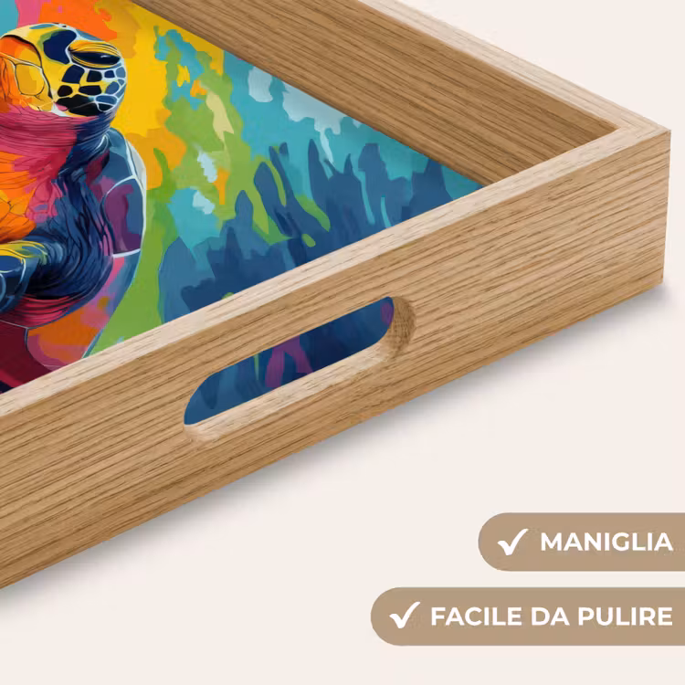 Vassoio - Corallo - Tartaruga - Astratto - Acqua — 8