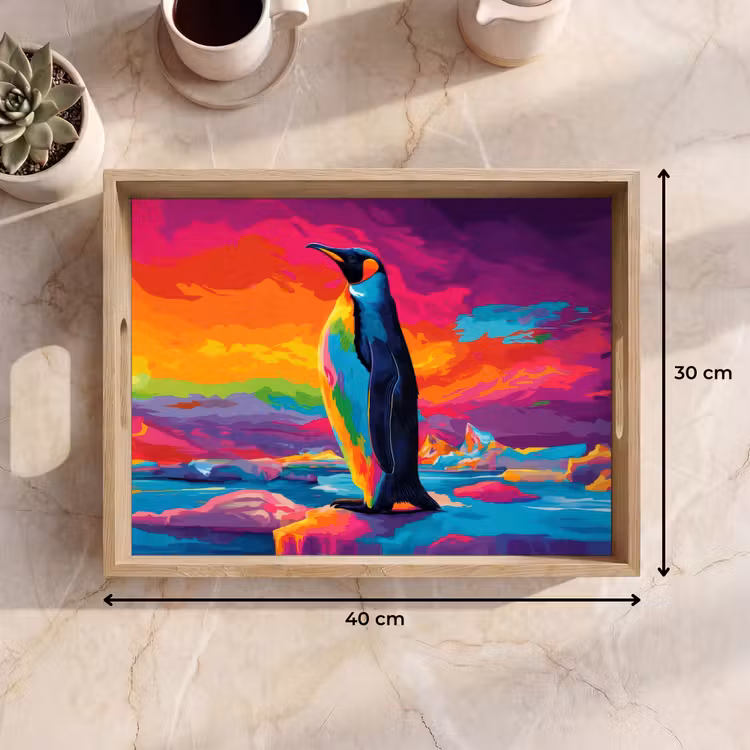Vassoio - Ghiaccio - Pinguino - Astratto - Cielo — 7