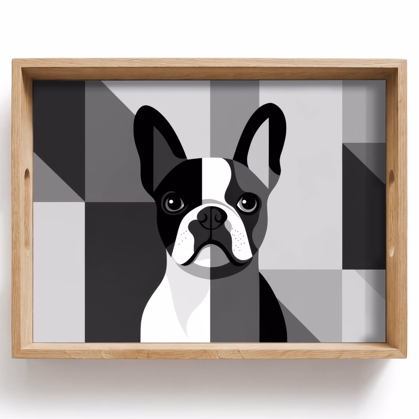 Vassoio - Bulldog - Nero - Astratto - Aerei — 1
