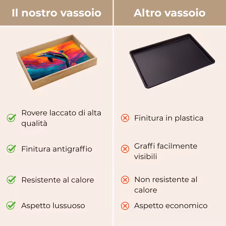 Vassoio - Delfino - Colorato - Oceano - Corallo — 9