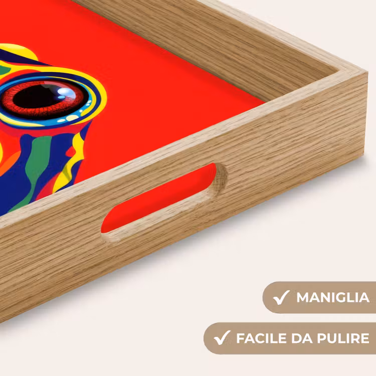 Vassoio - Rana - Colorata - A strisce - Occhi — 8