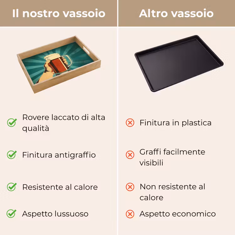 Vassoio - Bicchiere da birra - Schiuma - Retrò - Verde — 9