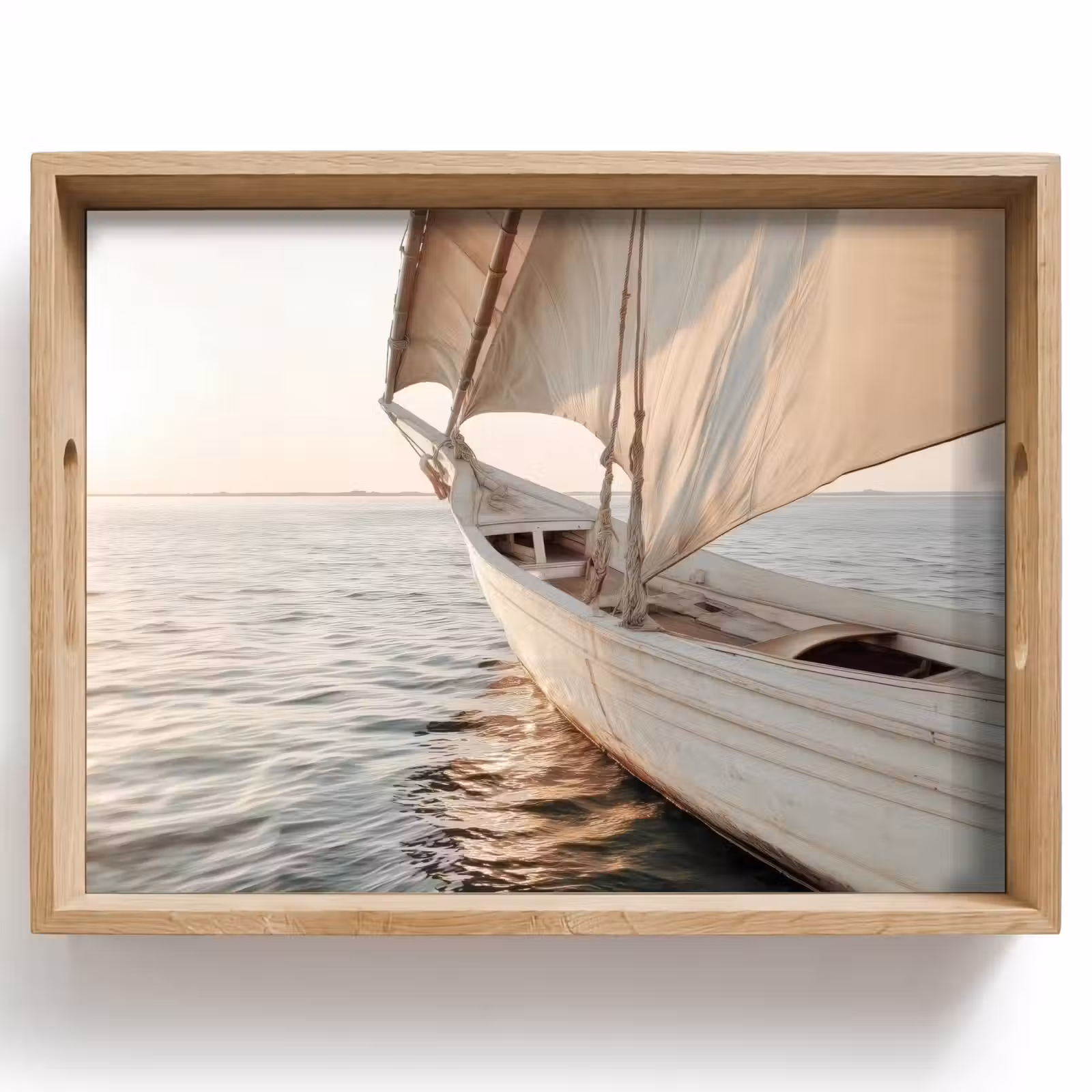 Vassoio - Barca a vela - Mare - Beige - Sole — 1