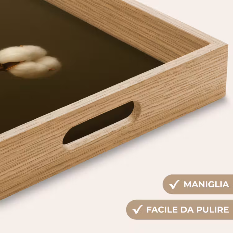 Vassoio - Rami - Cotone - Bianco - Sfere — 8