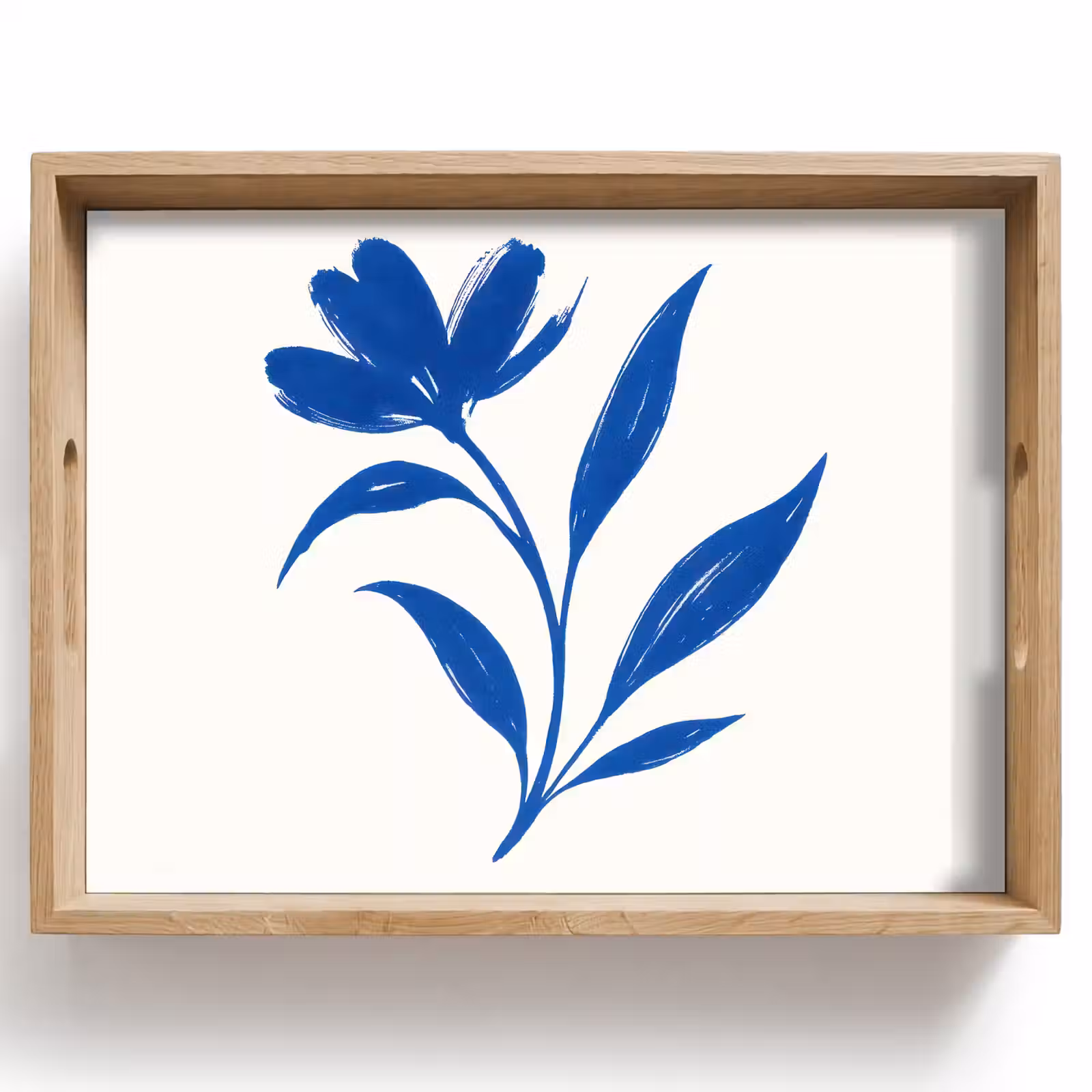 Vassoio - Fiore - Petali - Minimalista - Blu — 1