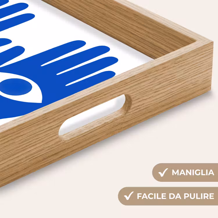 Vassoio - Mani - Due - Occhi - Blu — 8