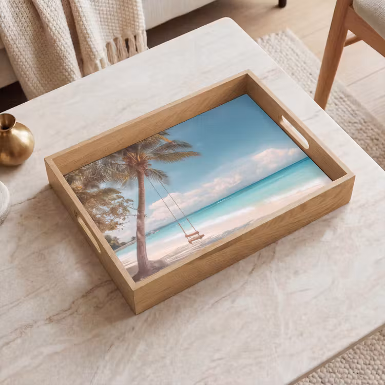Vassoio - Palma - Altalena - Spiaggia - Cielo — 2
