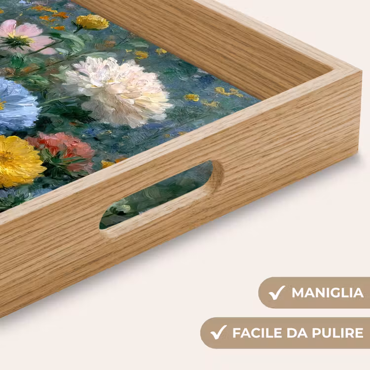 Vassoio - Primo piano - Campo - Fiori - Colorati — 8