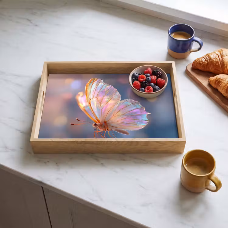 Vassoio - Farfalla - Ali - Pastello - Luccicante — 3