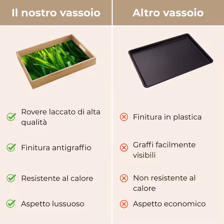 Vassoio - Fili d'erba - Luce - Verde — 9