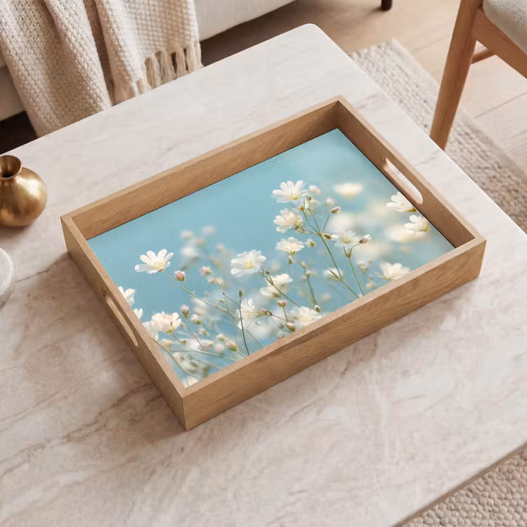 Vassoio - Stängel - Blumen - Luft - Weiß — 2