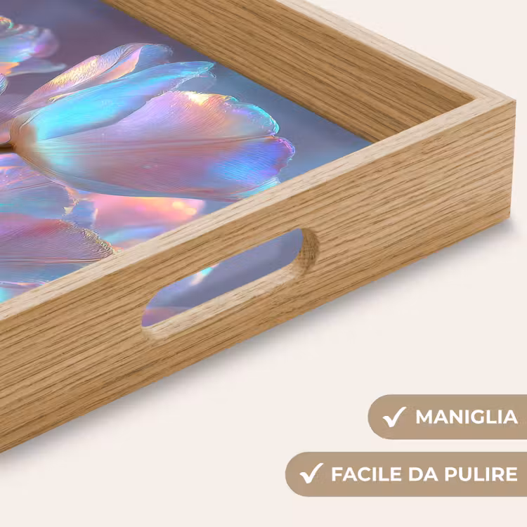 Vassoio - Tulipani - Bicchieri - Petali - Tonalità pastello — 8