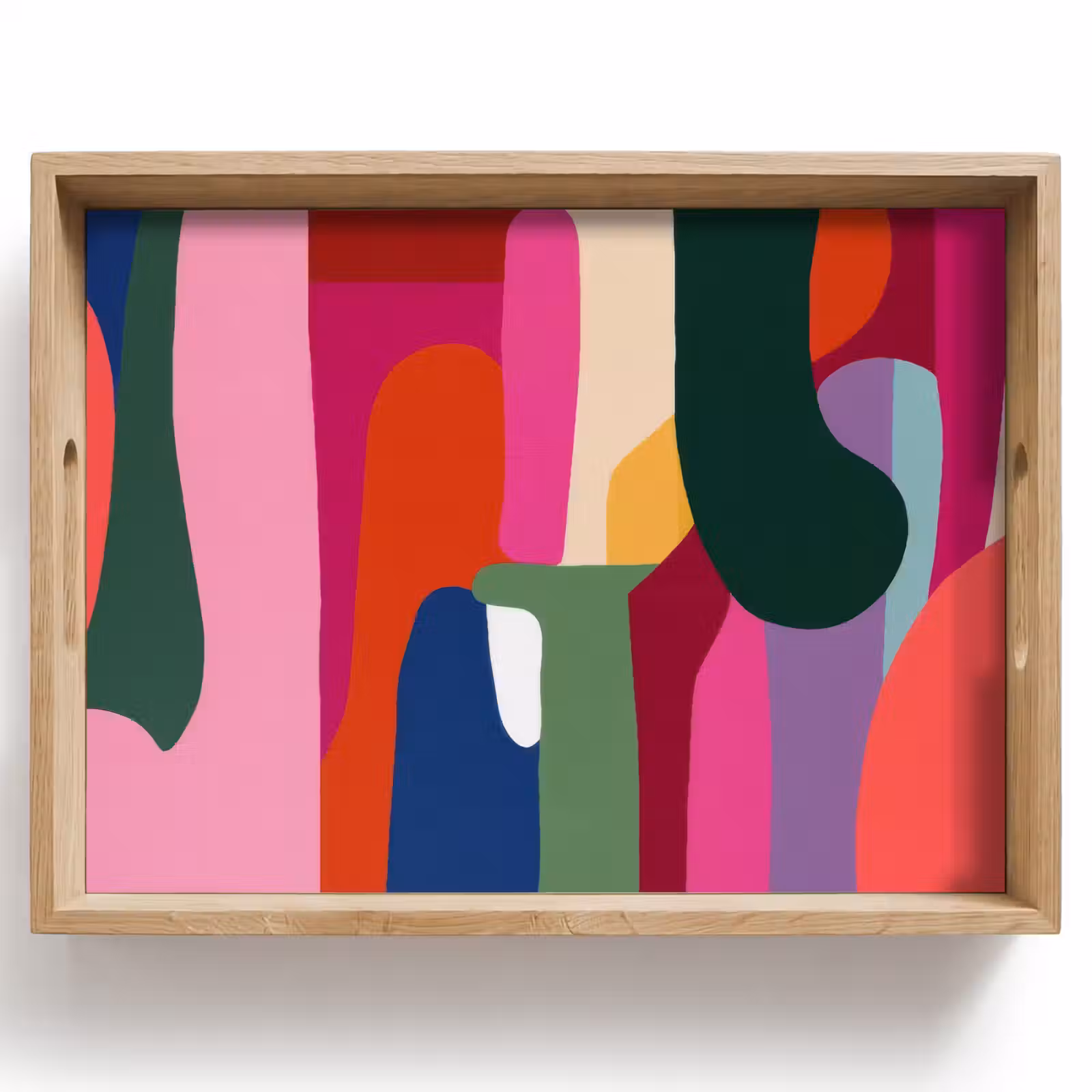 Vassoio - Scatole di colore - Dritte - Rotonde - Astratte — 1