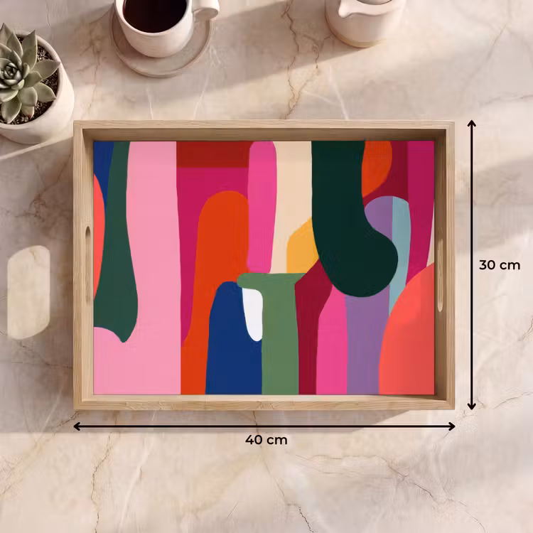 Vassoio - Scatole di colore - Dritte - Rotonde - Astratte — 7