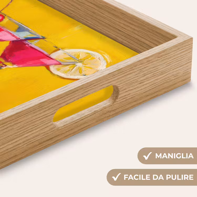 Vassoio - Bicchieri - Cocktail - Limone - Ciliegia — 8
