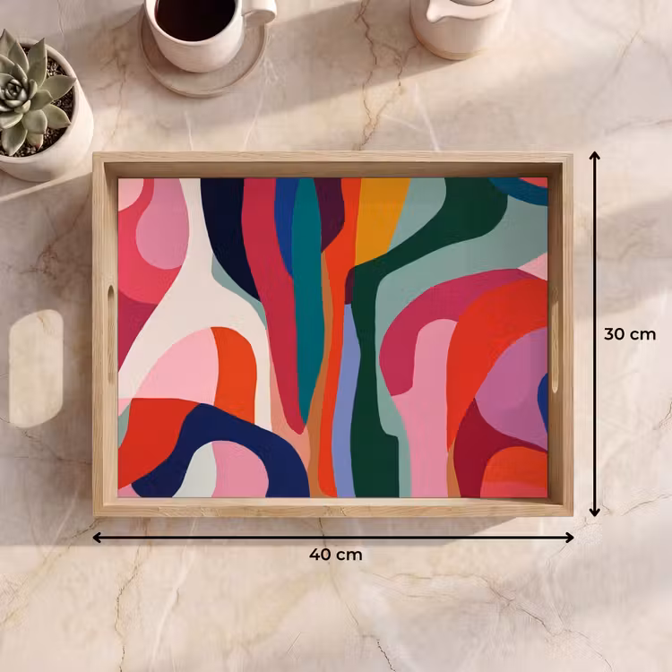 Vassoio - Forme - Curve - Colorate - Astratte — 7