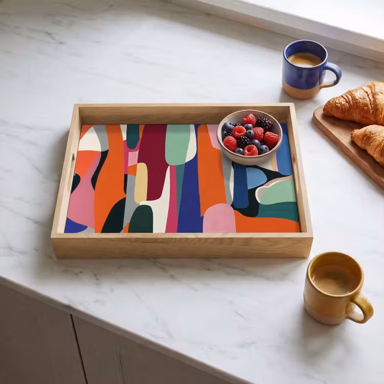 Vassoio - Forme - Ritmico - Colori - Astratto — 3