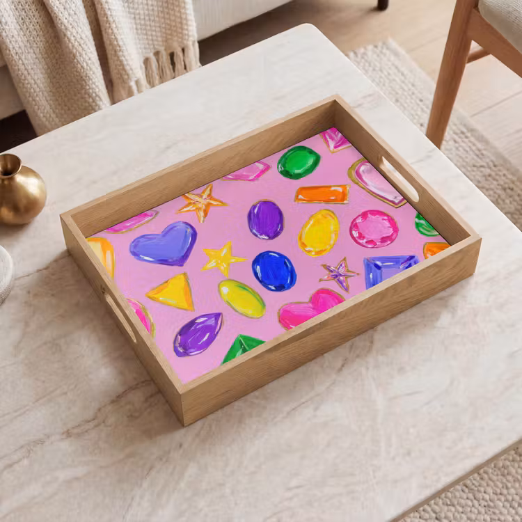 Vassoio - Gemme - Forme - Cuore - Colorato — 2
