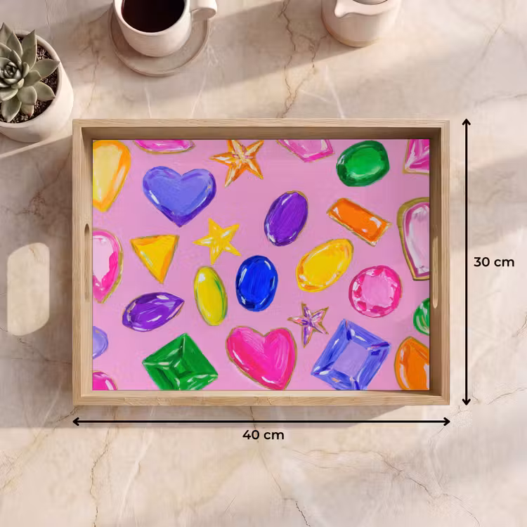 Vassoio - Gemme - Forme - Cuore - Colorato — 7