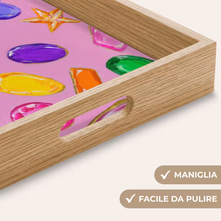 Vassoio - Gemme - Forme - Cuore - Colorato — 8
