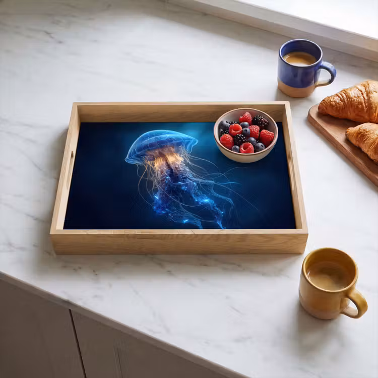 Vassoio - Medusa - Luminosa - Tentacoli - Blu — 3