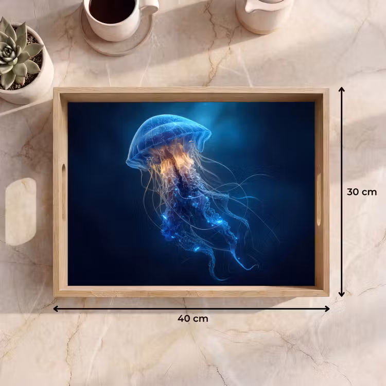 Vassoio - Medusa - Luminosa - Tentacoli - Blu — 7