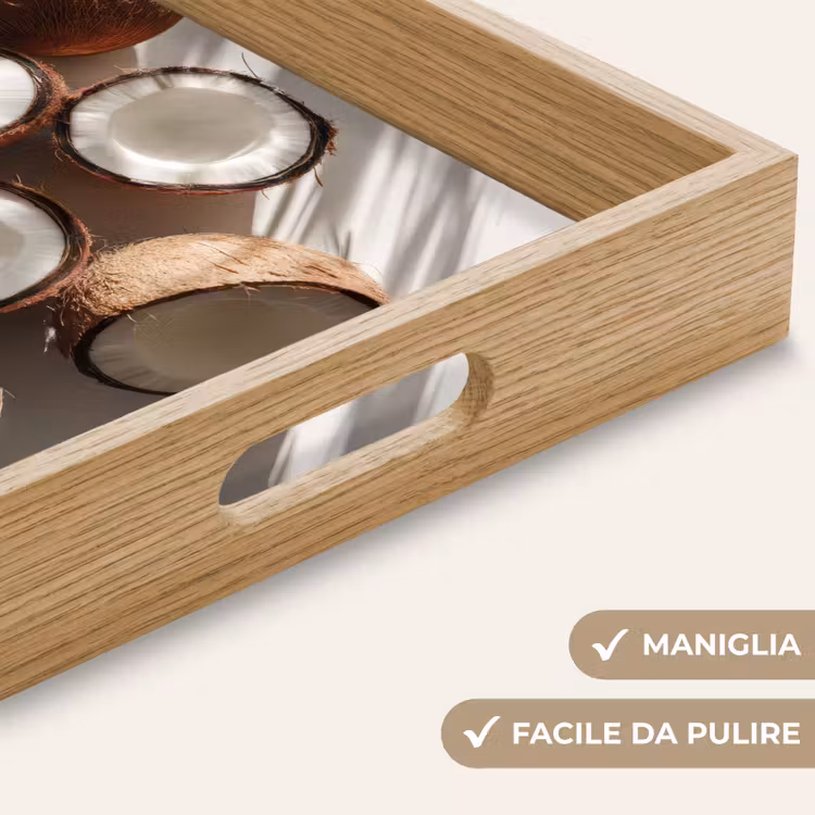 Vassoio - Noci di cocco - Marrone - Ombra — 8