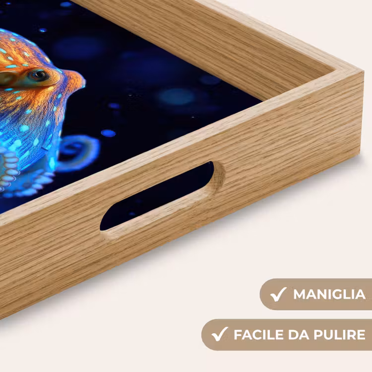 Vassoio - Polpo - Puntini - Blu - Mare — 8