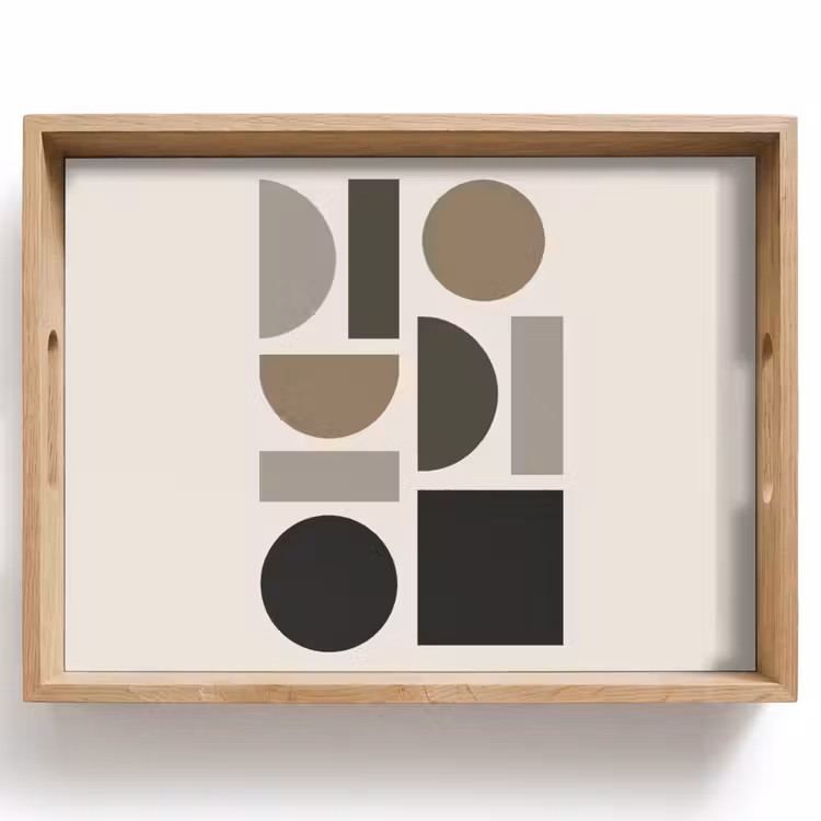 Vassoio - Toni naturali - Grafica - Composizione verticale — 1