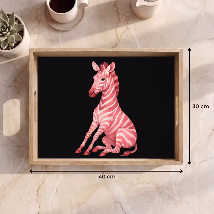 Vassoio - Zebra - Rosa - A righe — 7