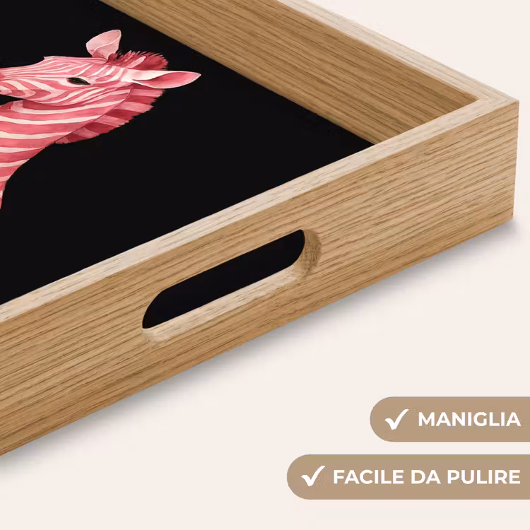 Vassoio - Zebra - Rosa - A righe — 8